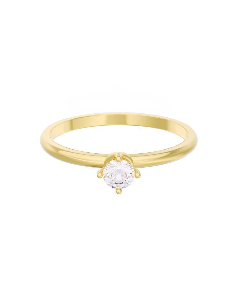 Anillo de compromiso de oro 10 k