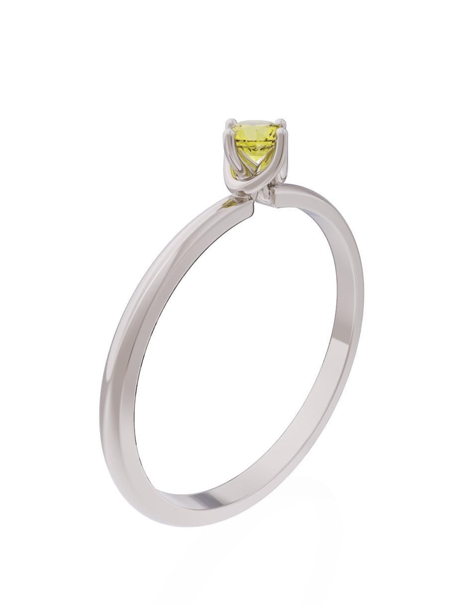 Anillo de compromiso de oro 10 k 3