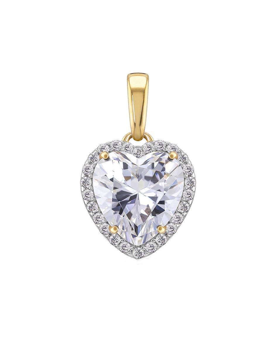 Collar con dije de corazón de oro 10 K 3
