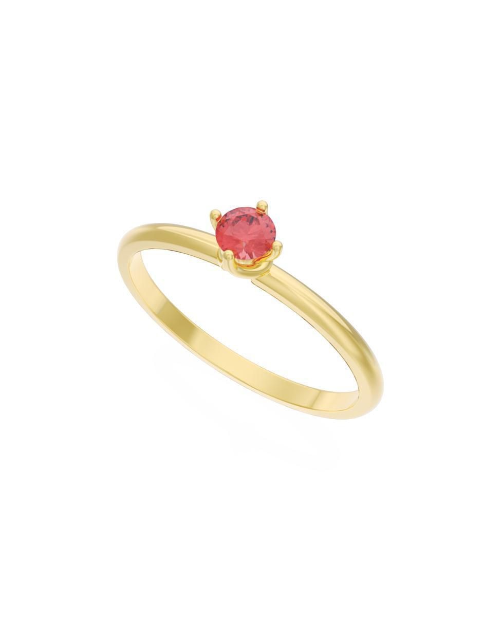 Anillo de compromiso "de" oro 10 k fonelli eternidad zirconia
