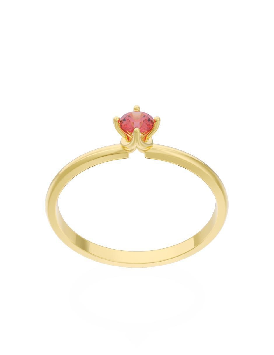 Anillo de compromiso "de" oro 10 k fonelli eternidad zirconia