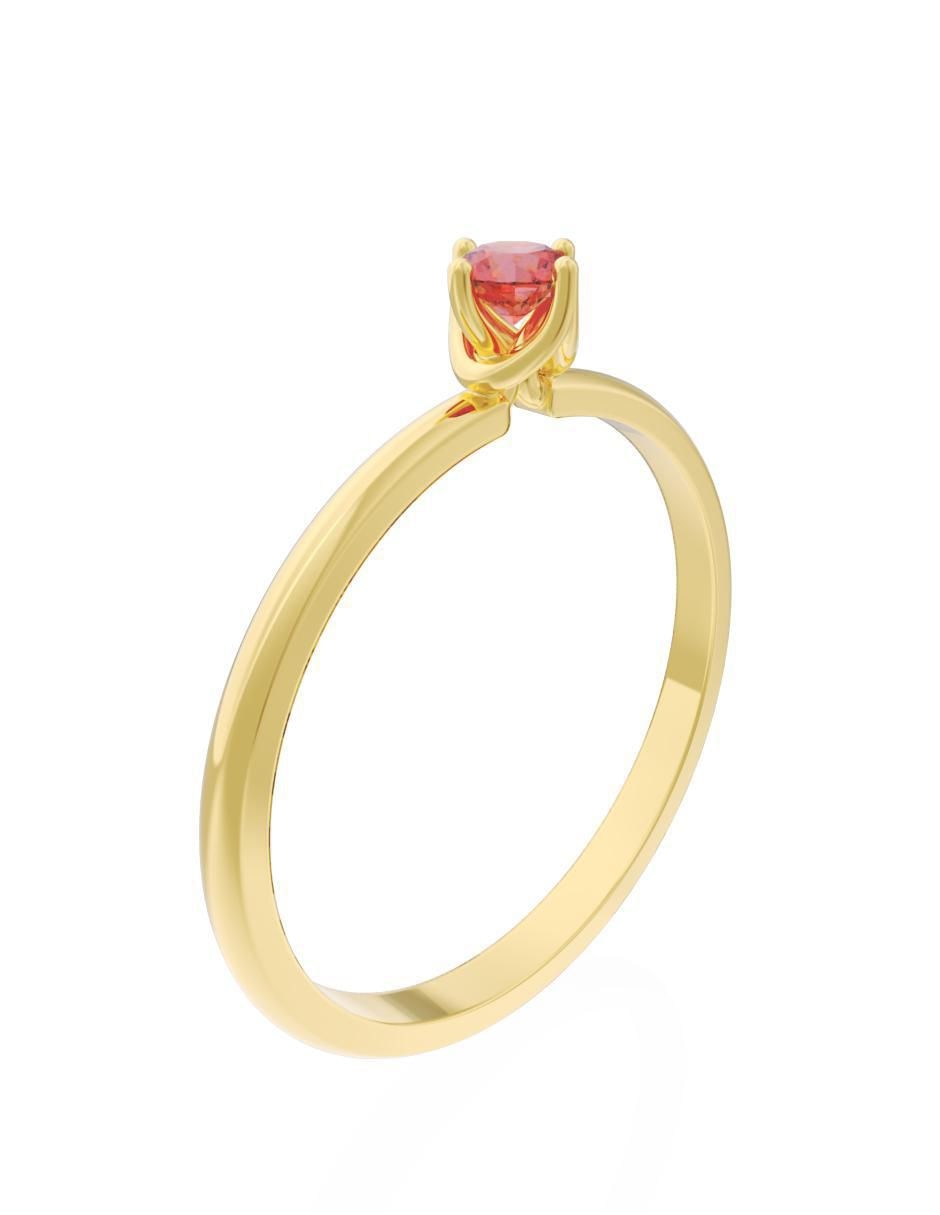 Anillo de compromiso "de" oro 10 k fonelli eternidad zirconia
