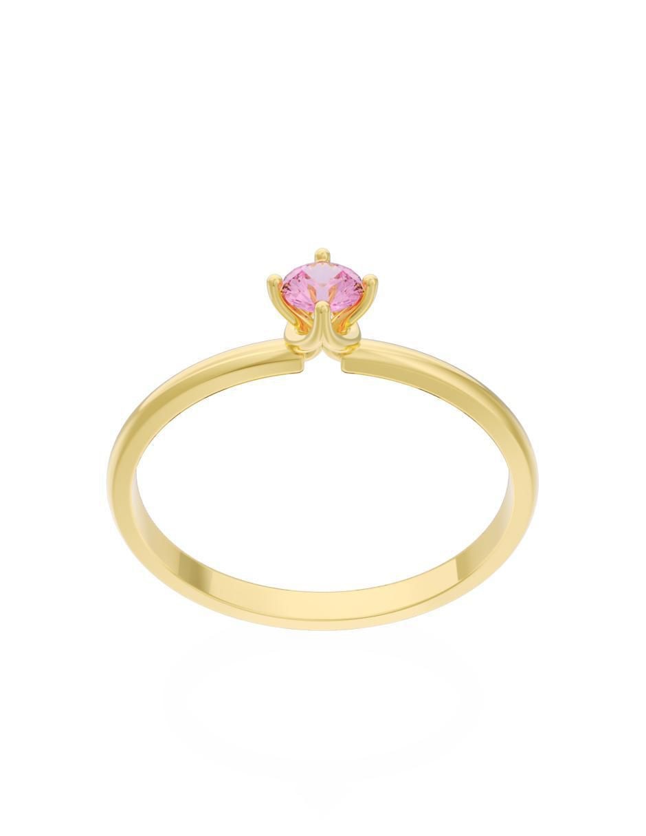 Anillo de compromiso "de" oro 10 k fonelli eternidad zirconia