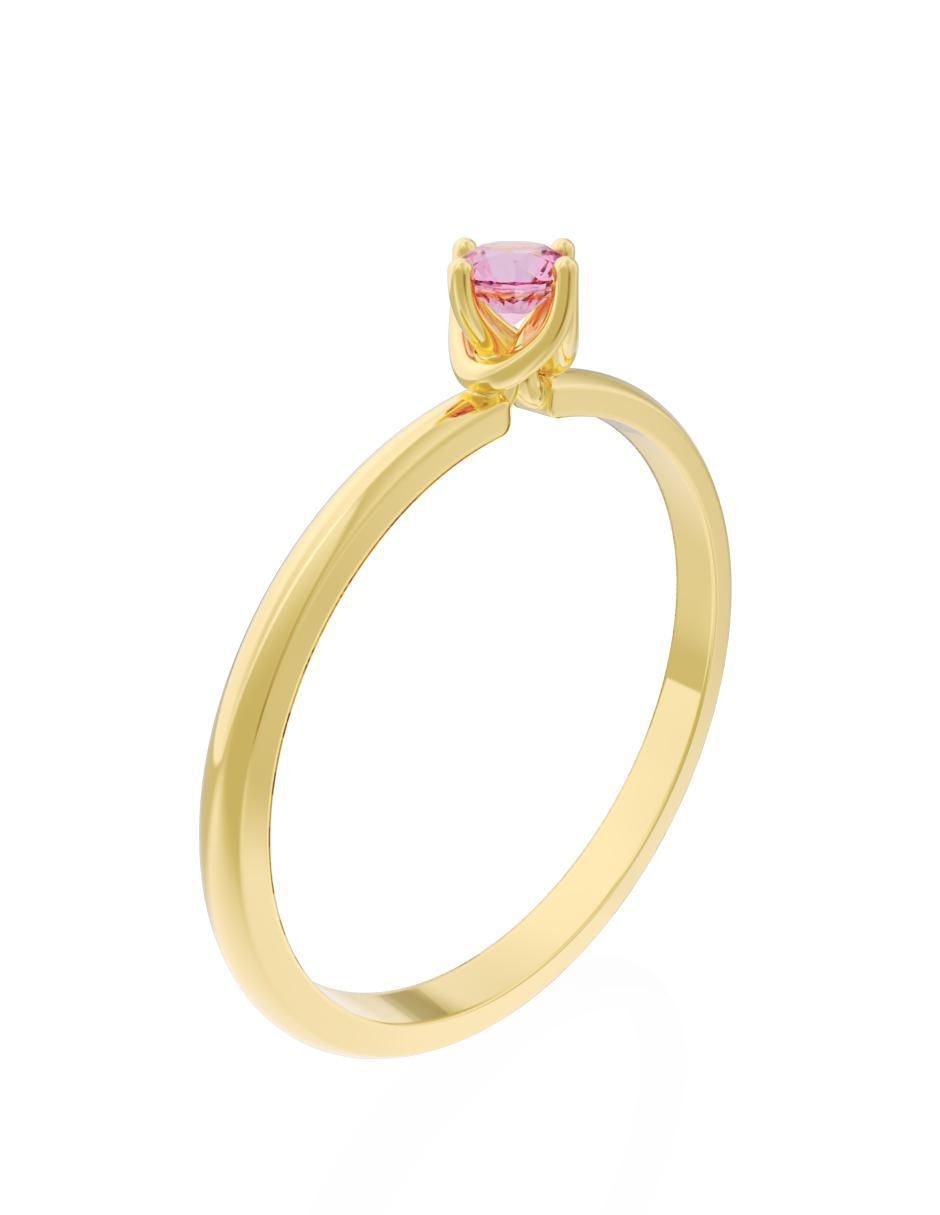 Anillo de compromiso "de" oro 10 k fonelli eternidad zirconia