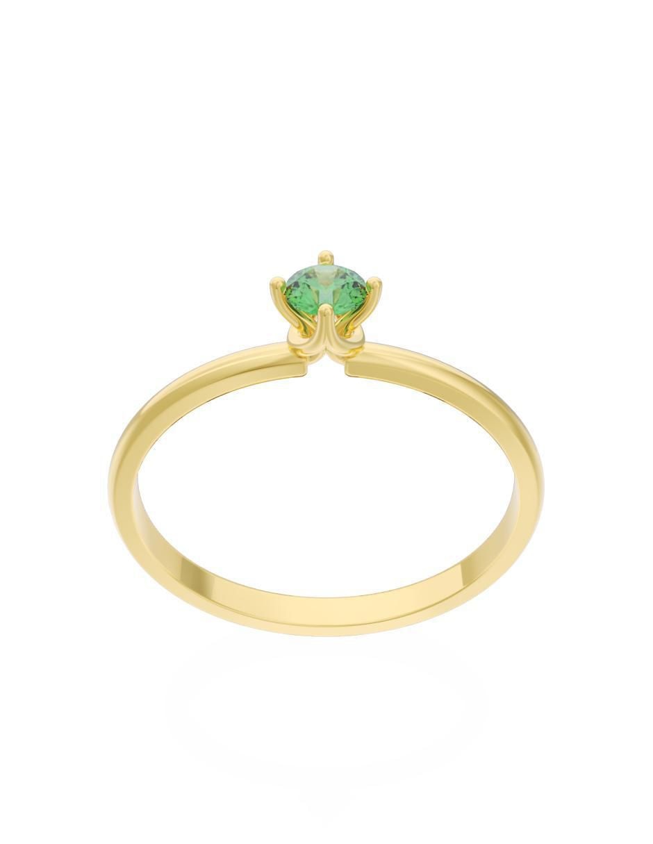 Anillo de compromiso "de" oro 10 k fonelli eternidad zirconia