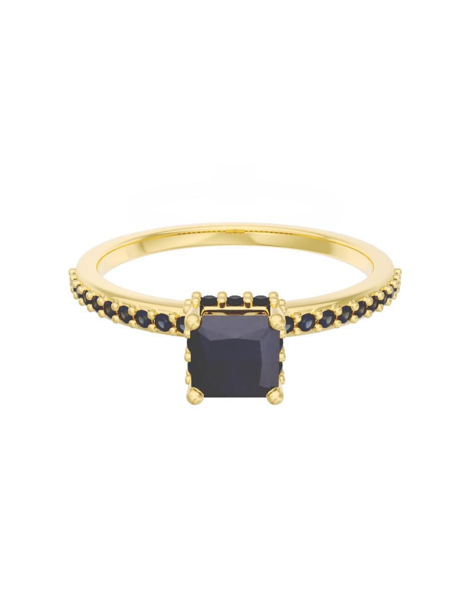Anillo de compromiso de oro 10 k Eternidad