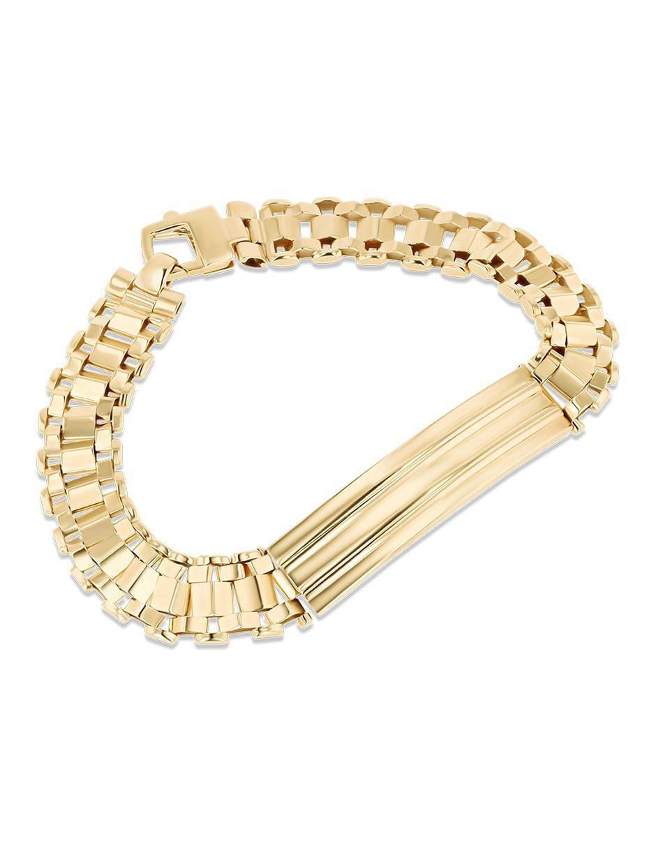 Esclava de oro amarillo 14 K
con acabado brillante 2