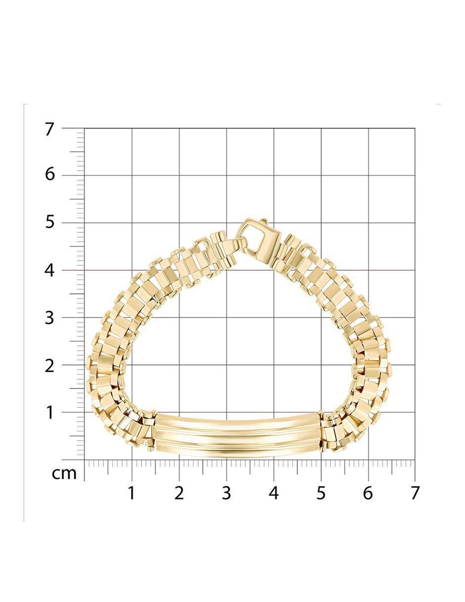 Esclava de oro amarillo 14 K
con acabado brillante 5