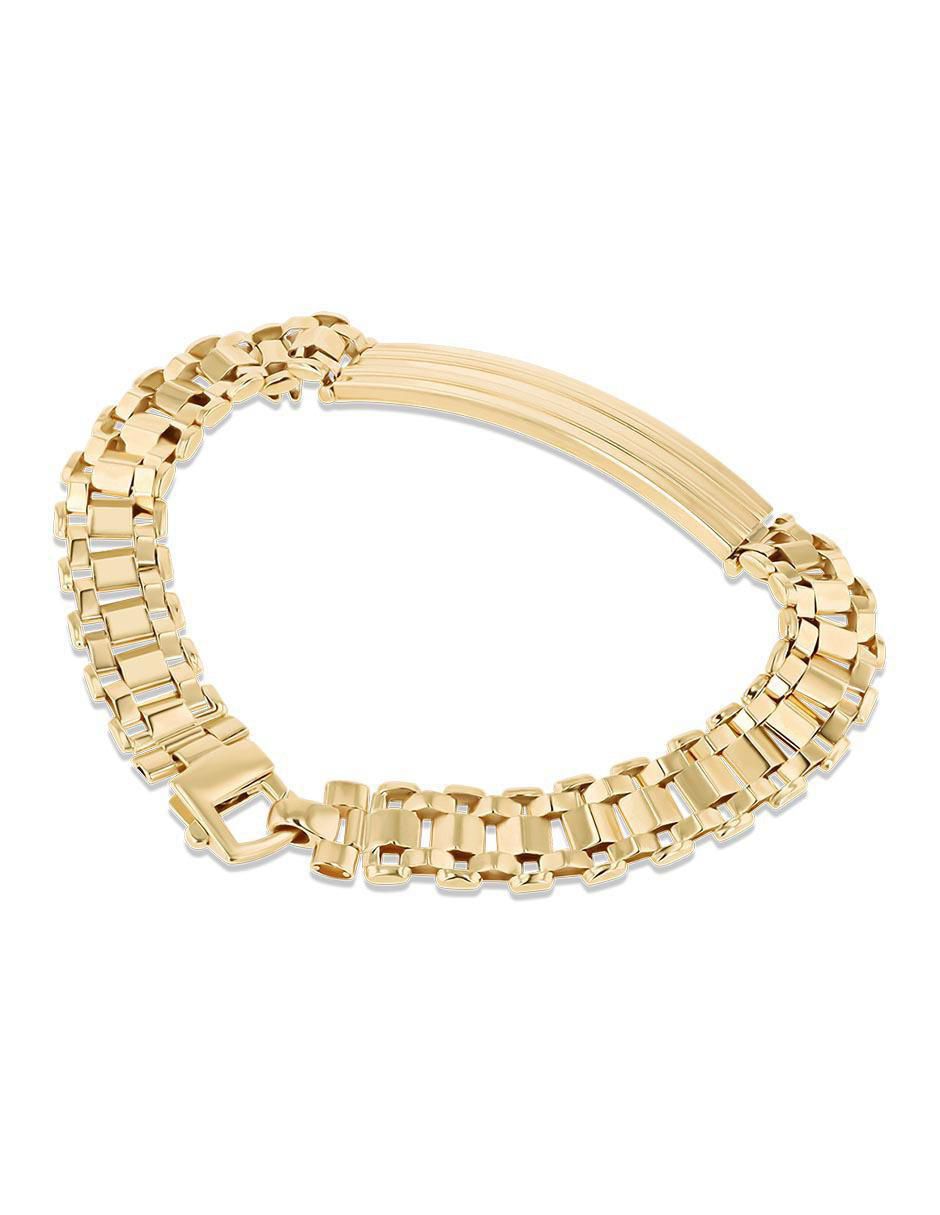 Esclava de oro amarillo 14 K
con acabado brillante 3