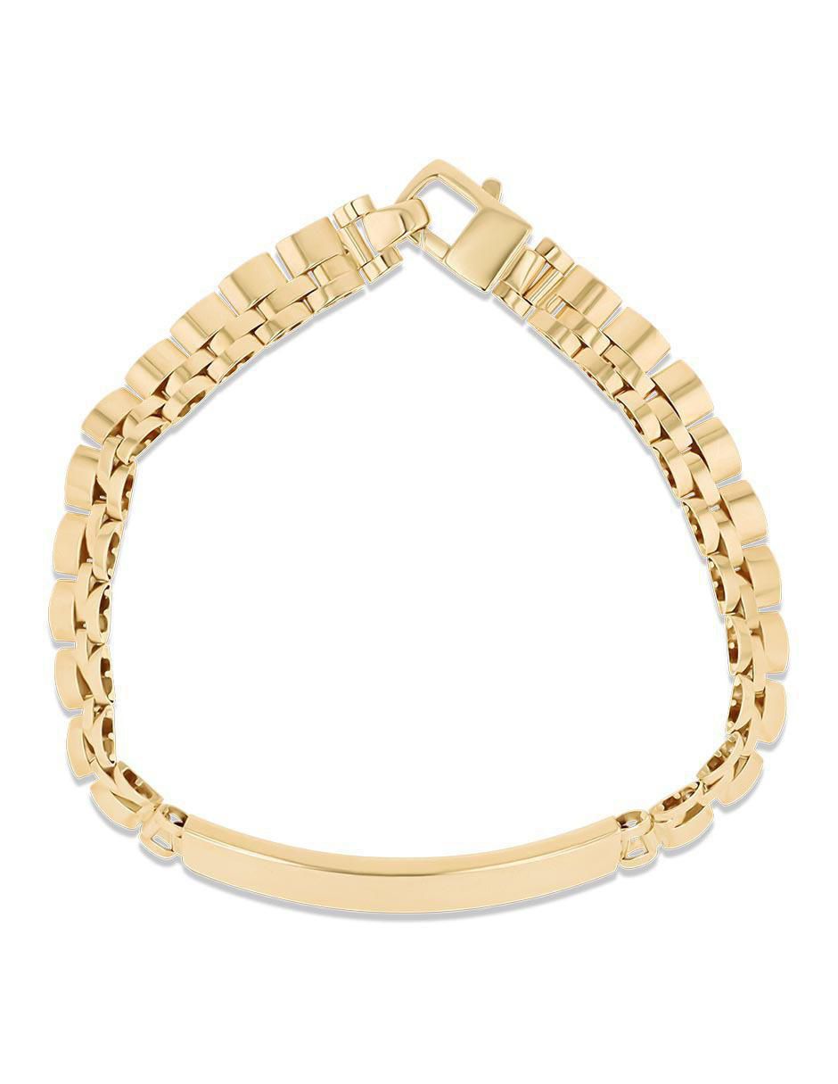 Esclava de oro amarillo 14 K con acabado brillante 1