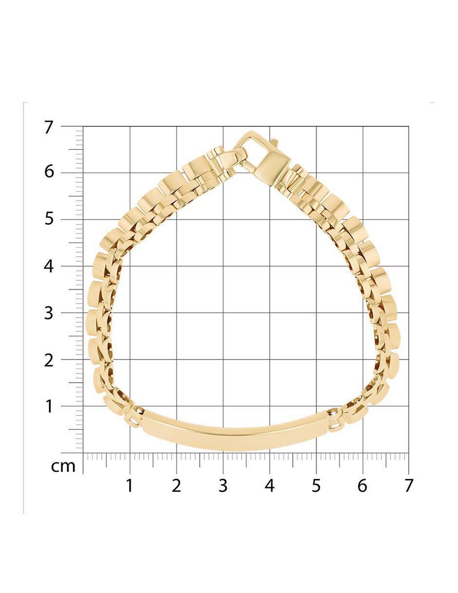 Esclava de oro amarillo 14 K con acabado brillante 5
