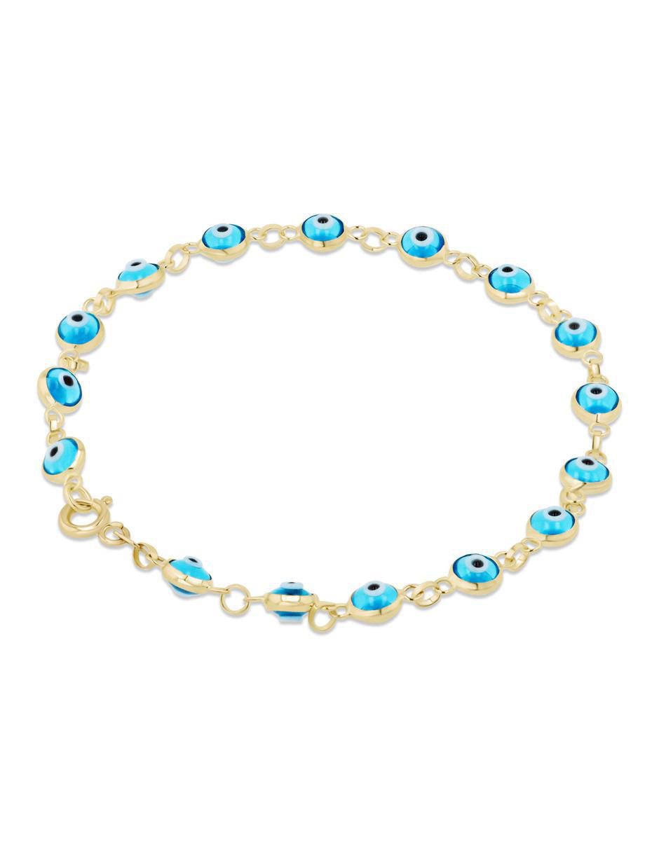 Pulsera de oro amarillo 14 K con acabado brillante 5