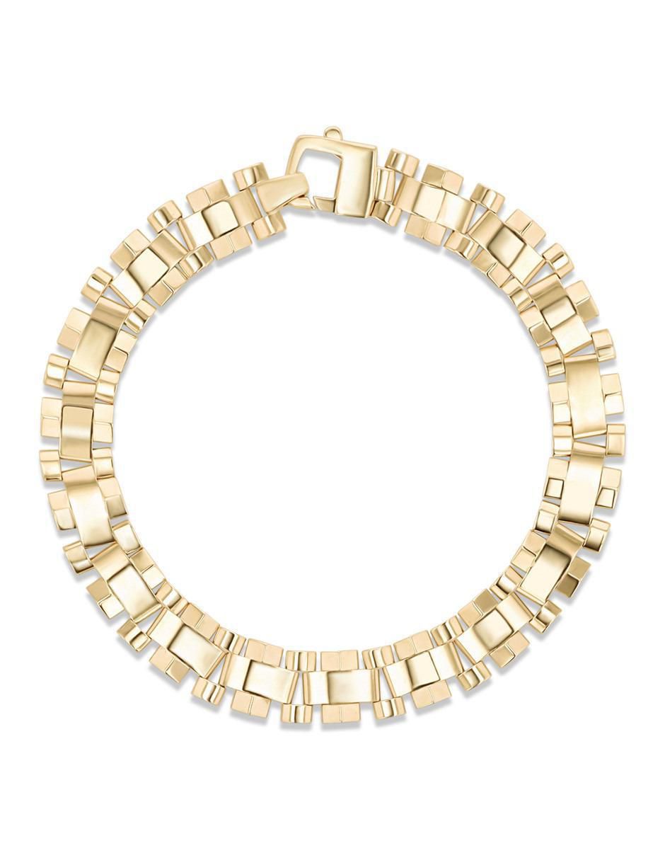 Pulsera de oro amarillo 14 K con acabado brillante Pulsera de oro amarillo 14 K con acabado brillante