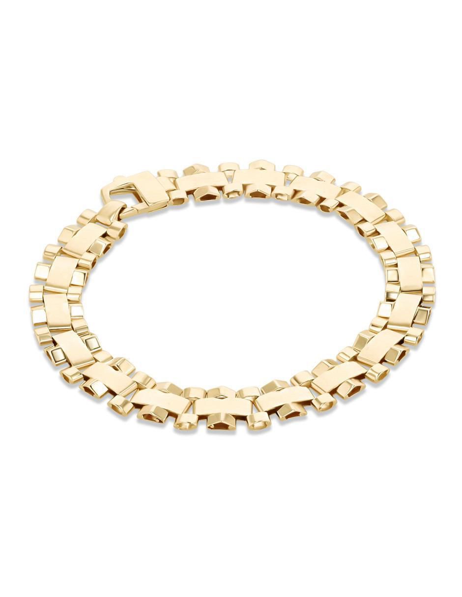 Pulsera de oro amarillo 14 K con acabado brillante 2