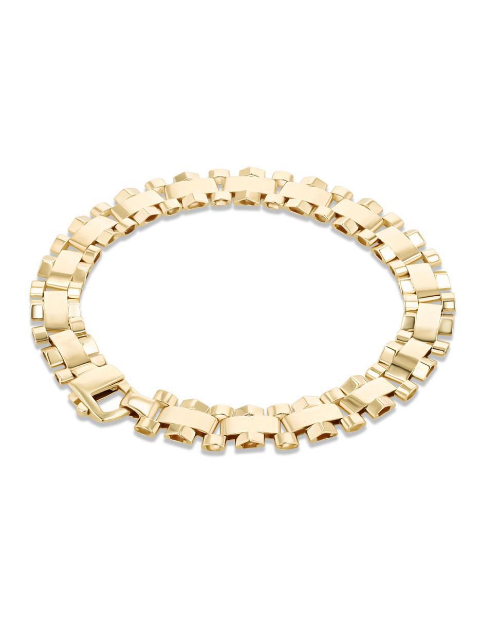 Pulsera de oro amarillo 14 K con acabado brillante 3