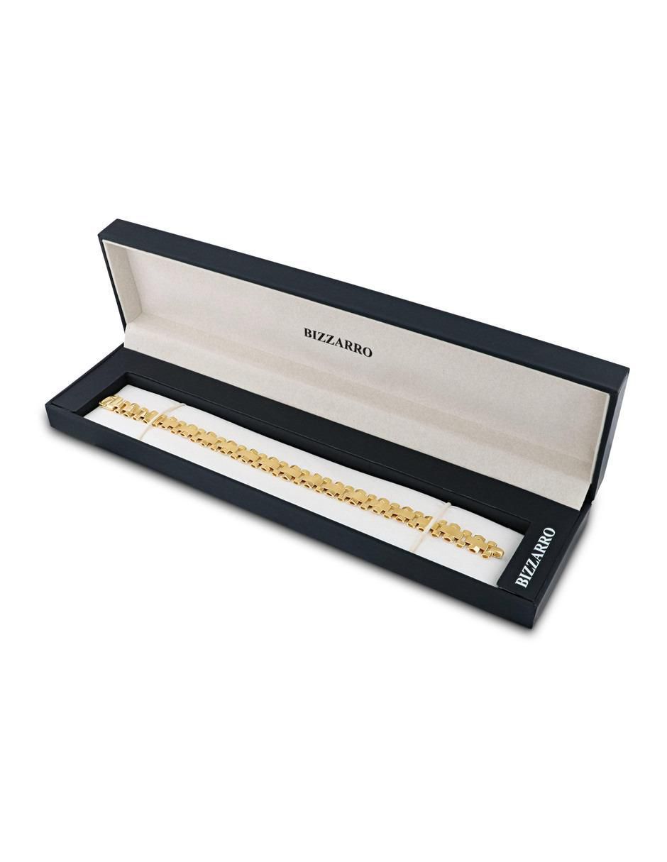 Pulsera de oro amarillo 14 K con acabado brillante 4
