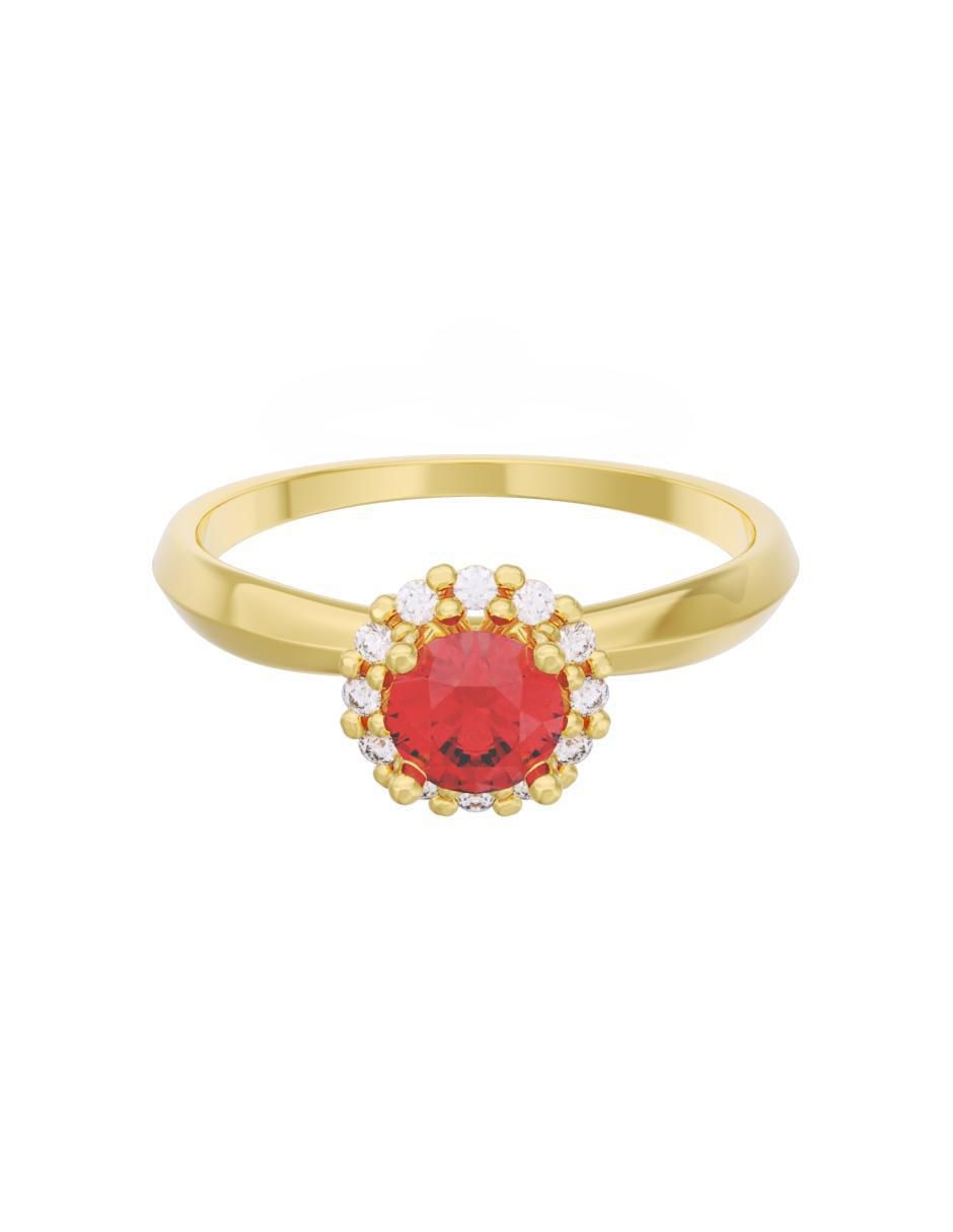 Anillo de compromiso de oro 10 k Eternidad