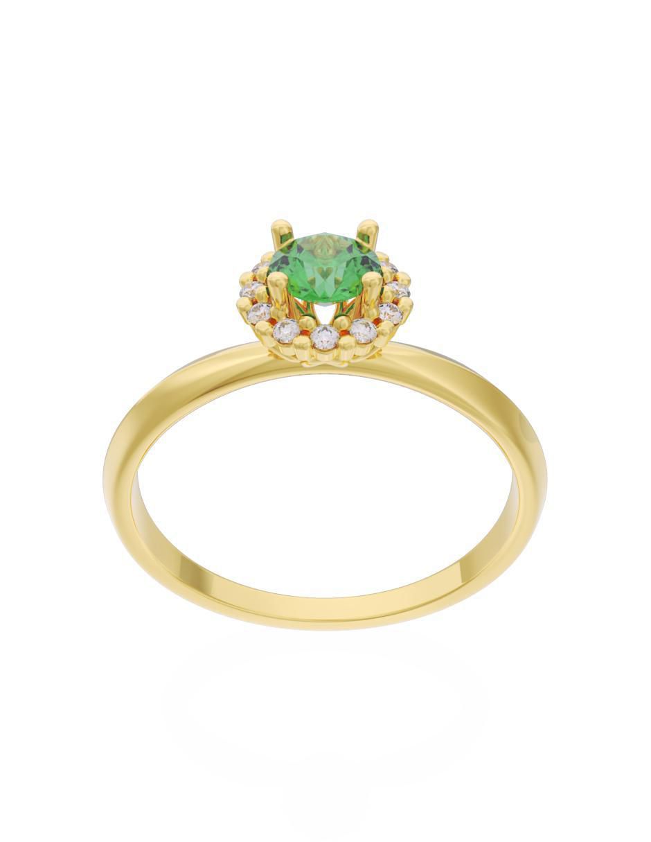 Anillo de compromiso "de" oro 10 k fonelli eternidad zirconia