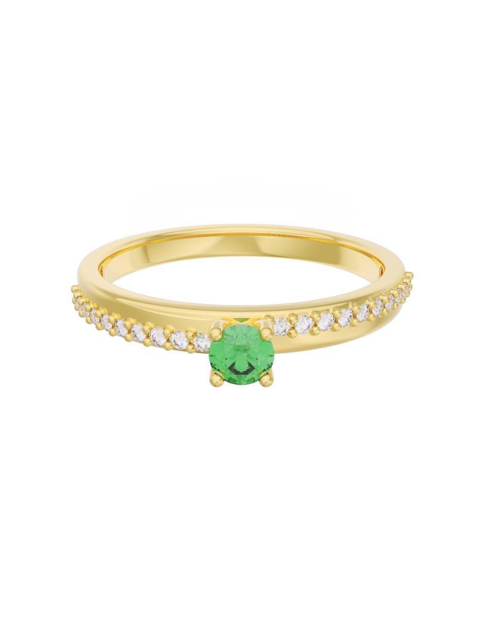Anillo de compromiso de oro 10 k Eternidad