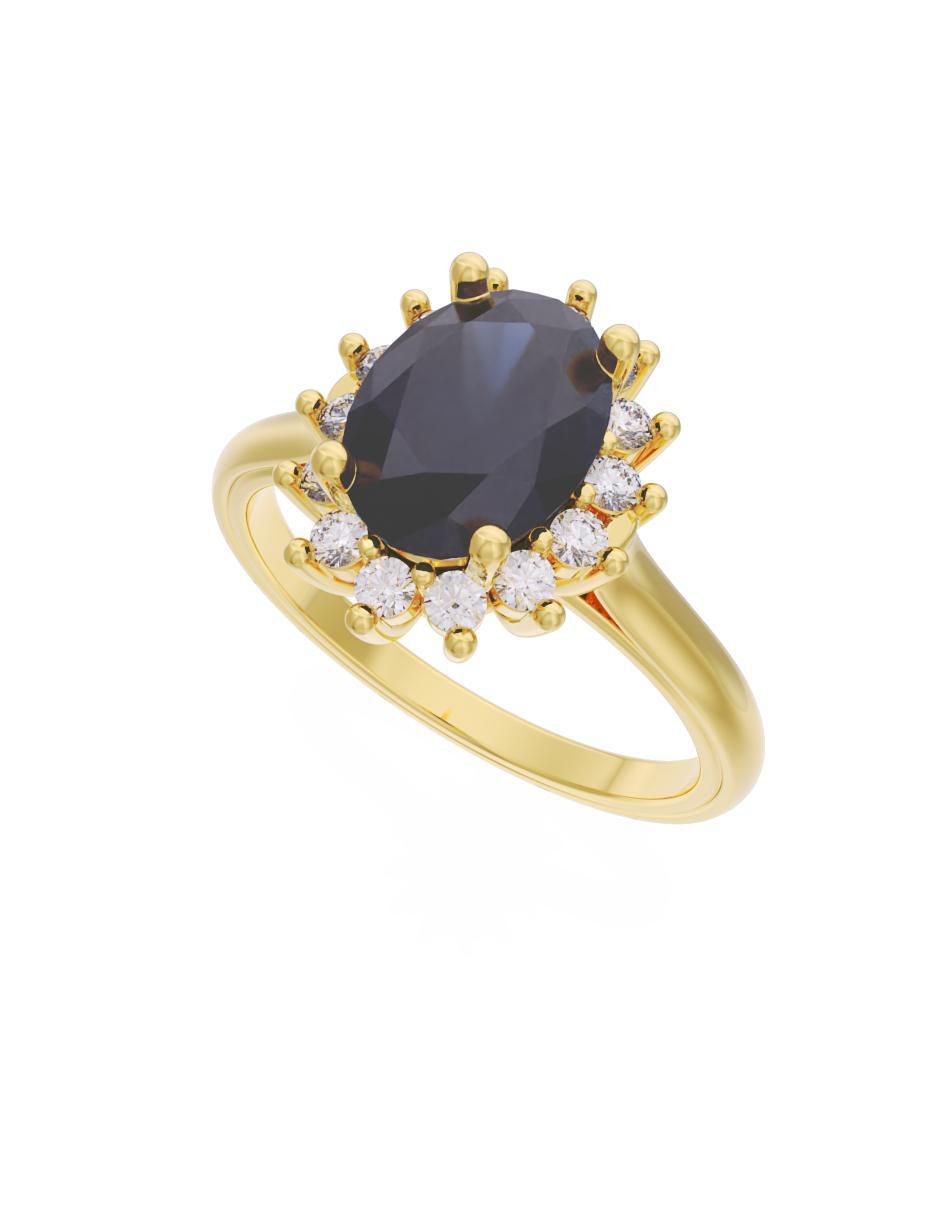 Anillo de compromiso "de" oro 10 k fonelli eternidad zirconia