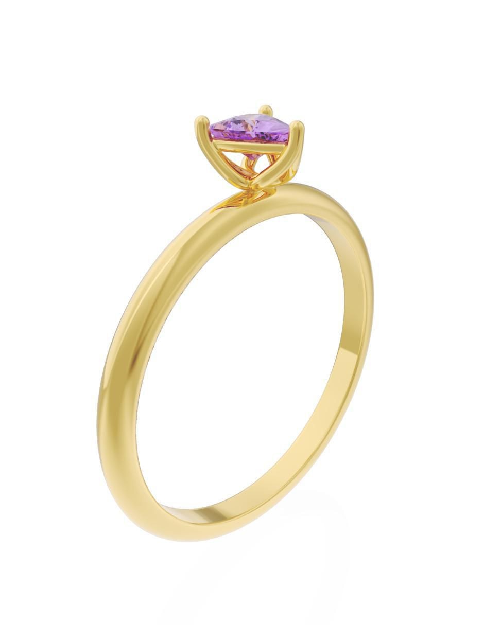 Anillo de compromiso "de" oro 10 k fonelli eternidad zirconia