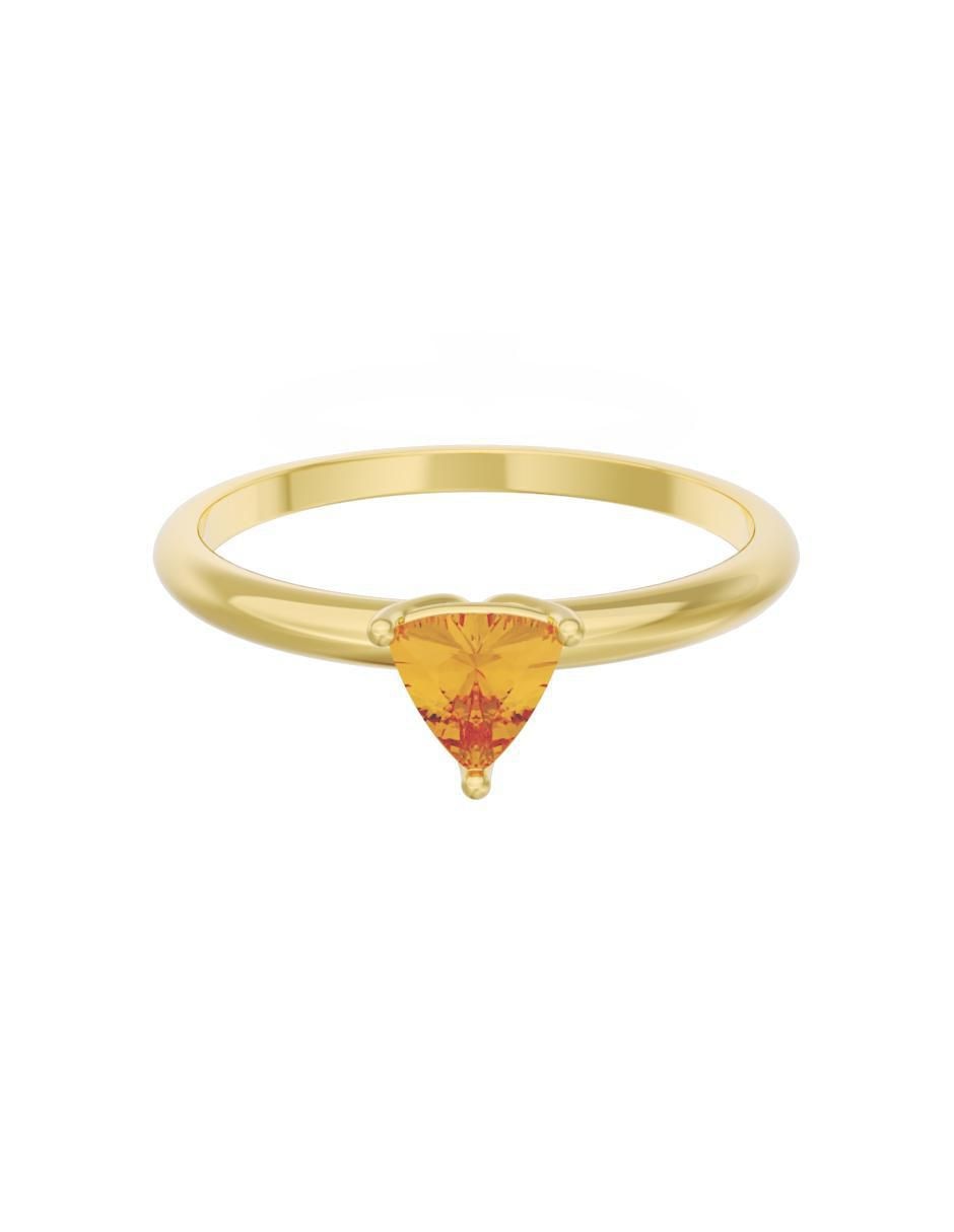 Anillo de compromiso de oro 10 k Eternidad