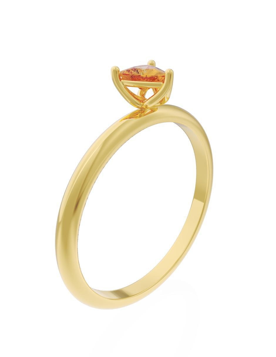 Anillo de compromiso "de" oro 10 k fonelli eternidad zirconia