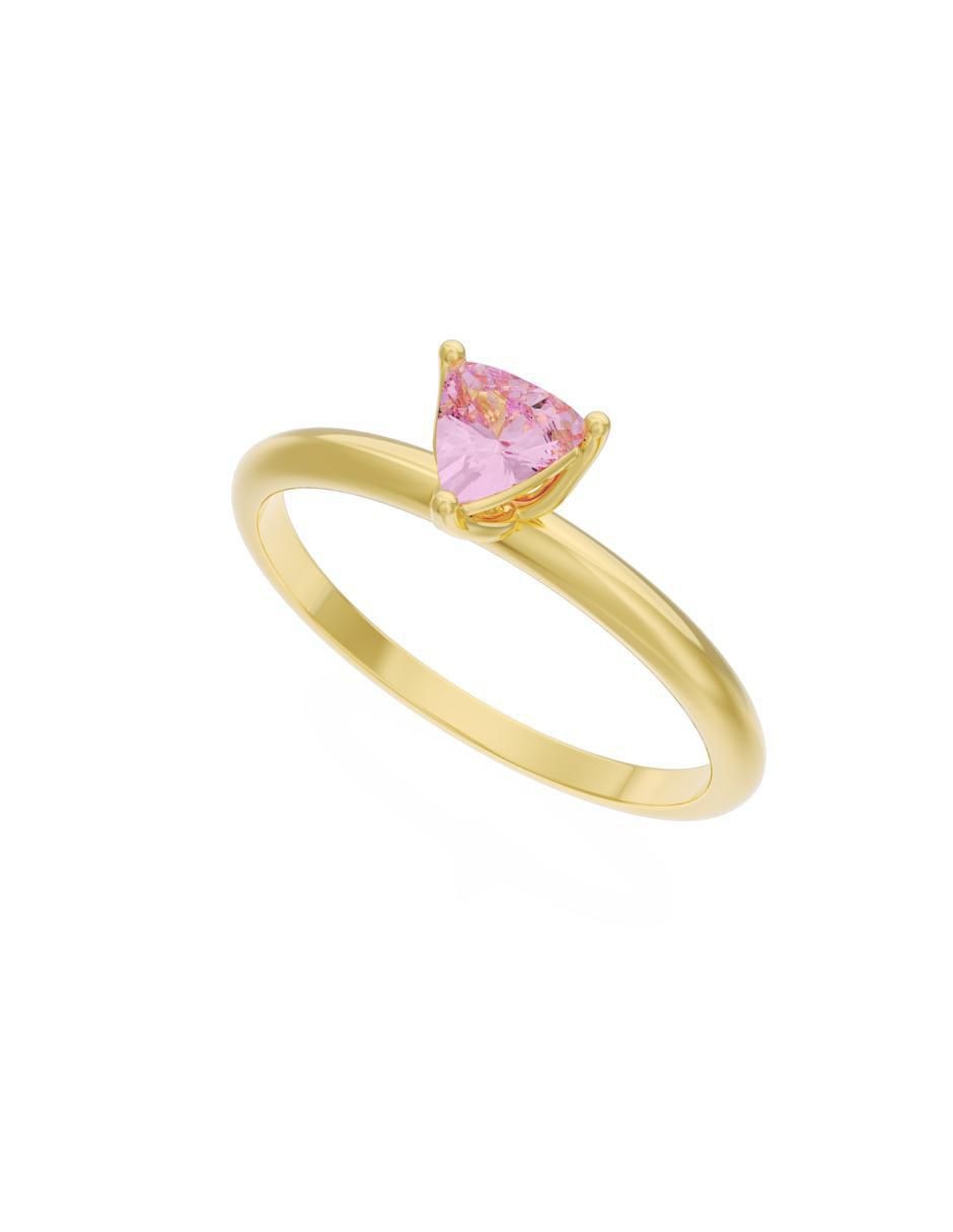 Anillo de compromiso "de" oro 10 k fonelli eternidad zirconia