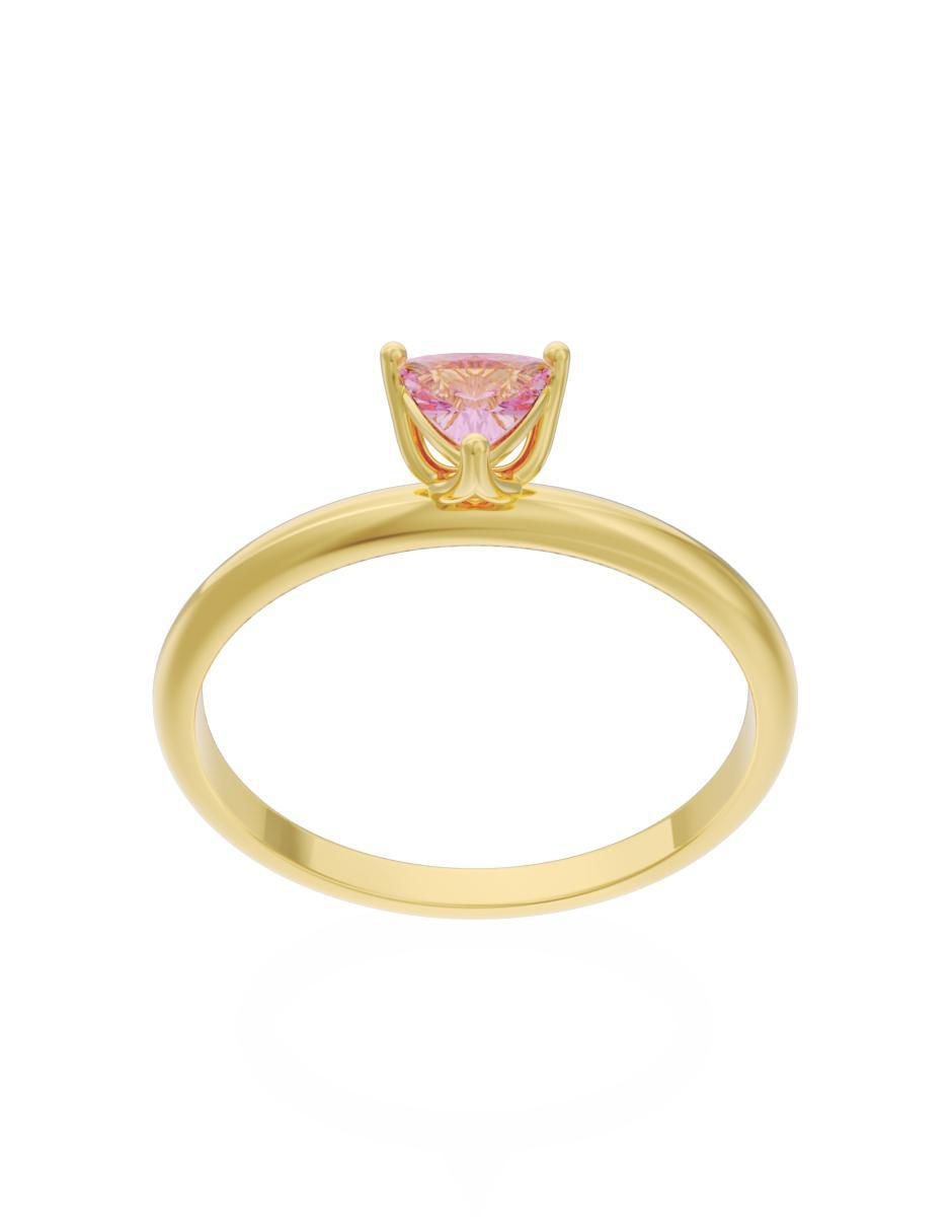 Anillo de compromiso "de" oro 10 k fonelli eternidad zirconia