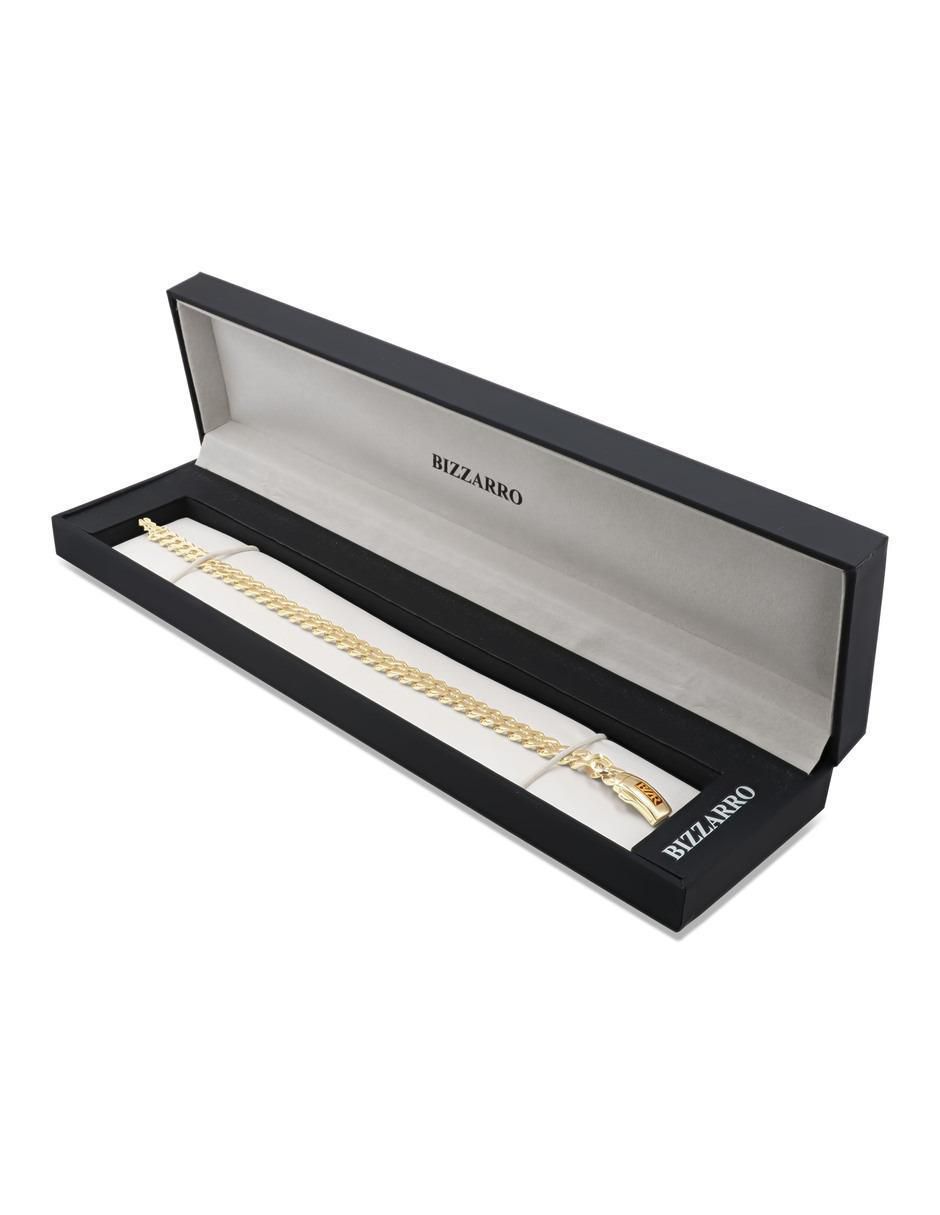 Pulsera de oro amarillo 14 k con acabado brillante 4