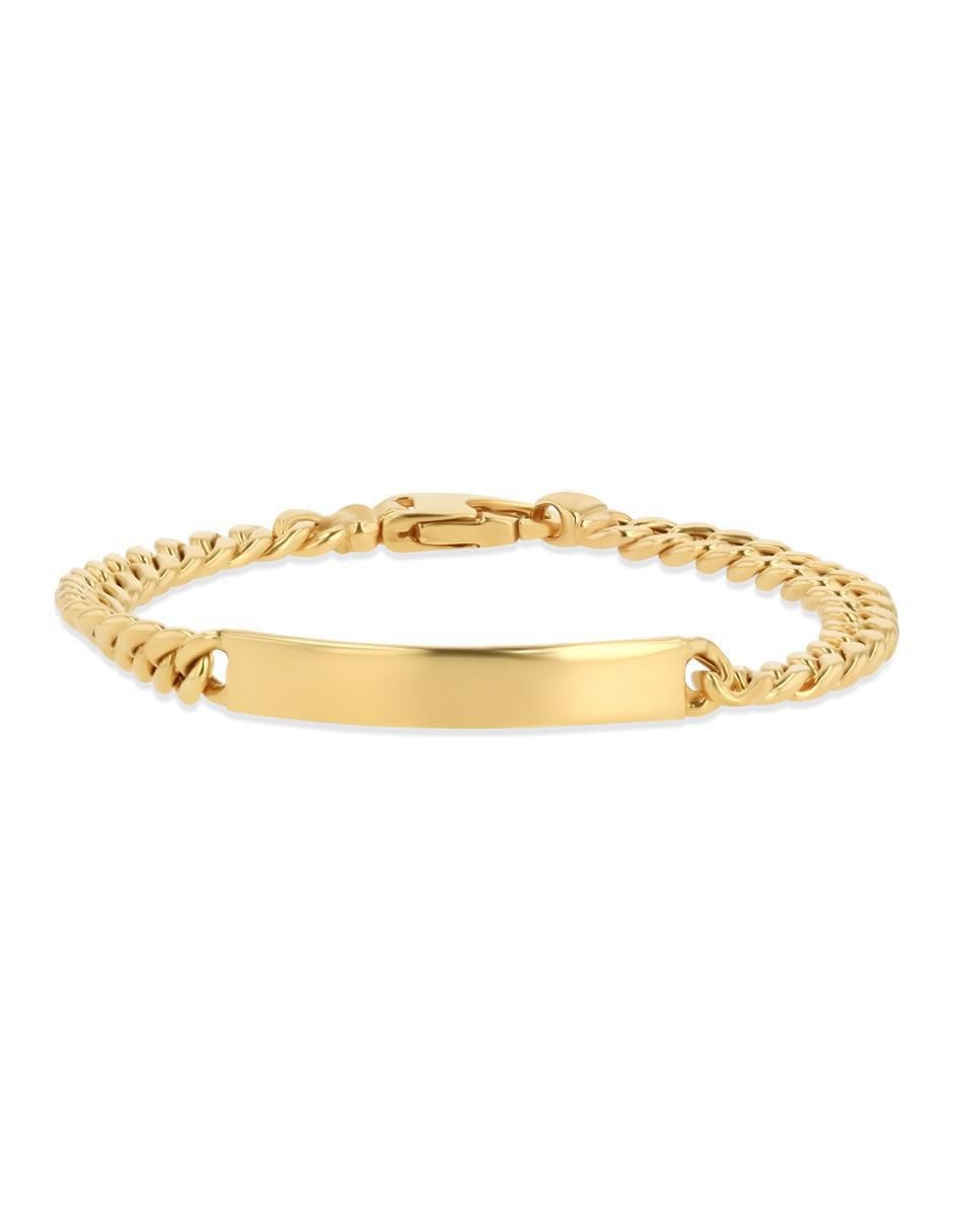 Esclava de oro amarillo 14 k con acabado brillante 2