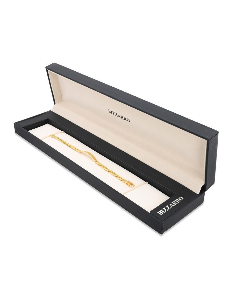 Esclava de oro amarillo 14 k con acabado brillante 4