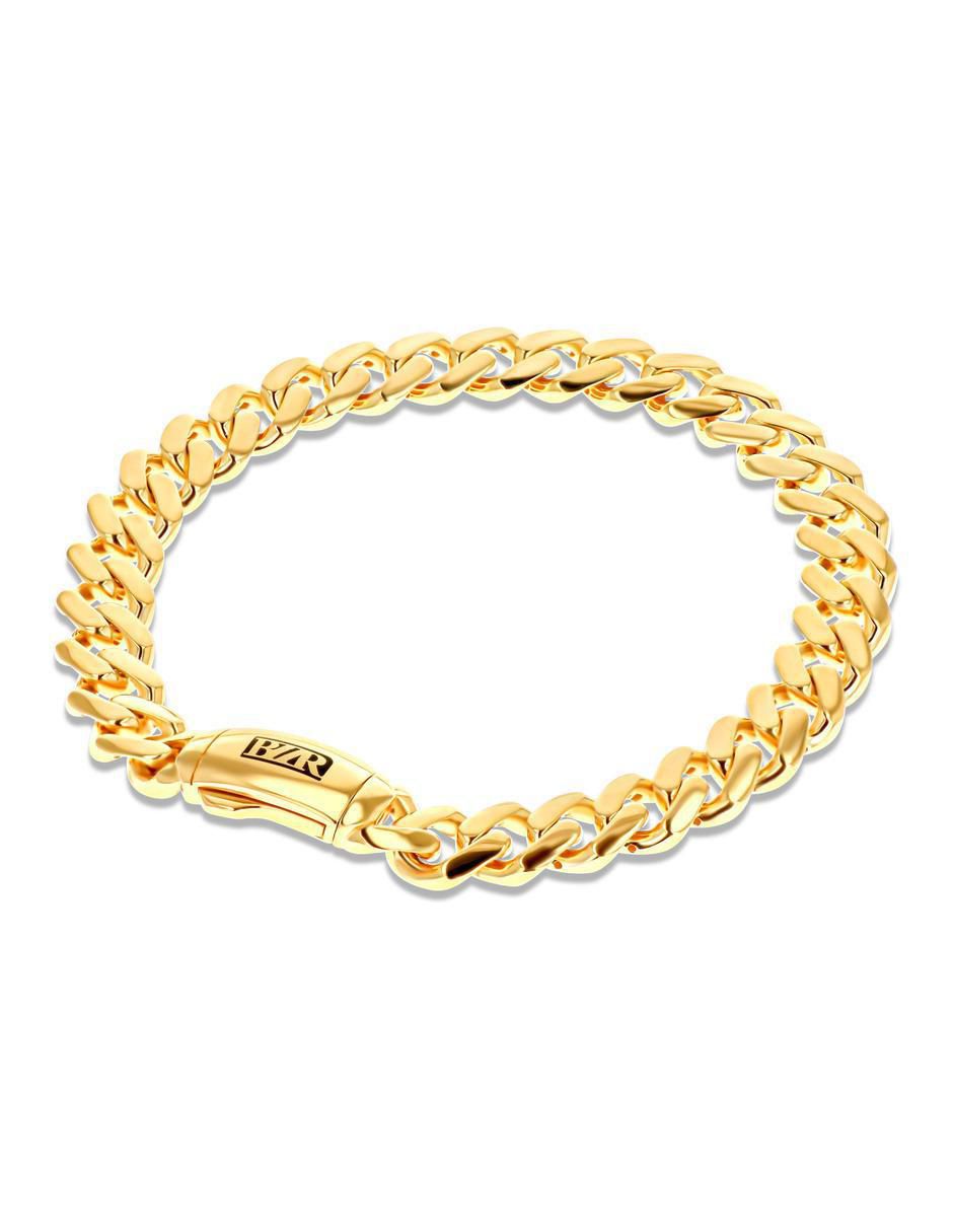Pulsera de oro amarillo 14 k con acabado brillante 2