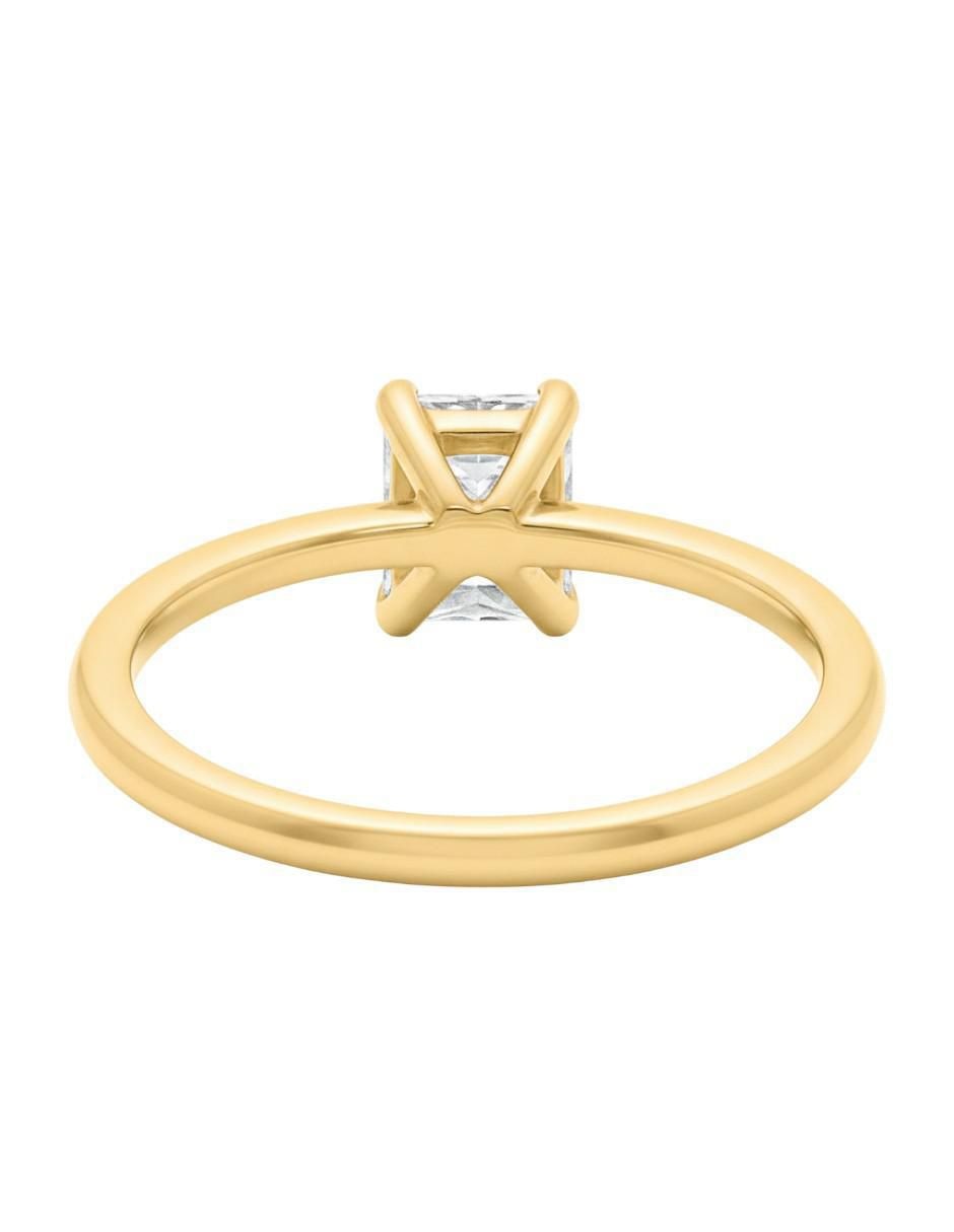 Anillo circular 10 k de oro zirconia brillante 3