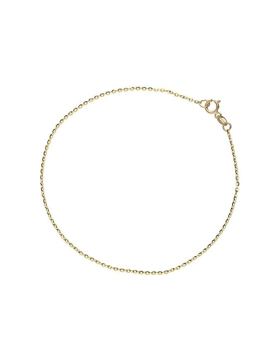 Pulsera de oro 10 k con acabado pulido