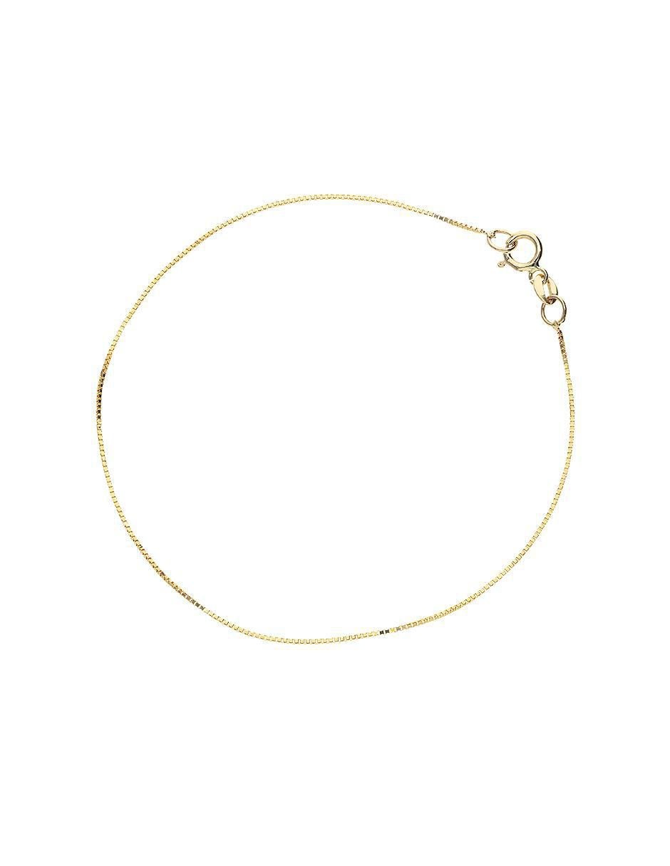 Pulsera de oro 10 k con acabado pulido
