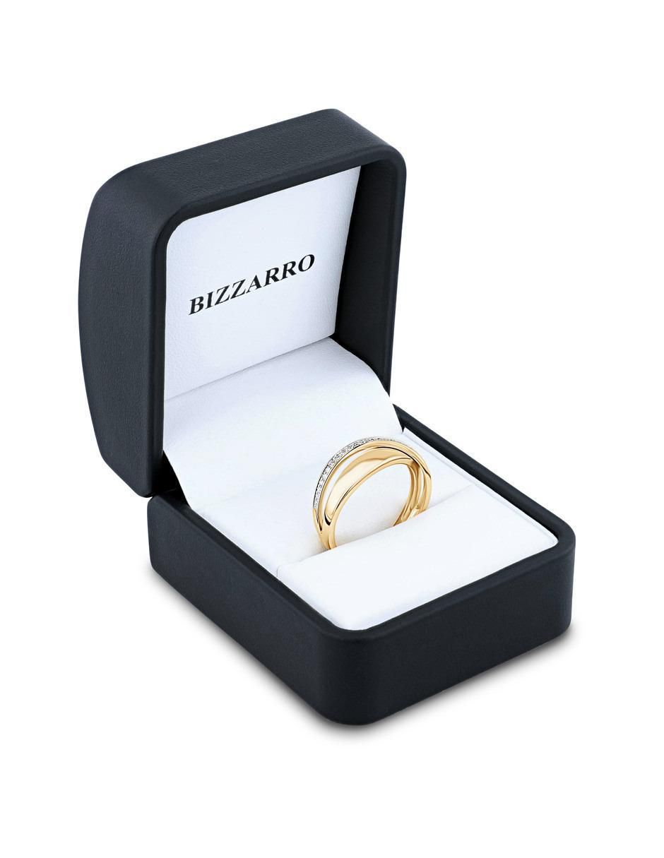 Anillo 14 k de oro amarillo diamante brillante 6