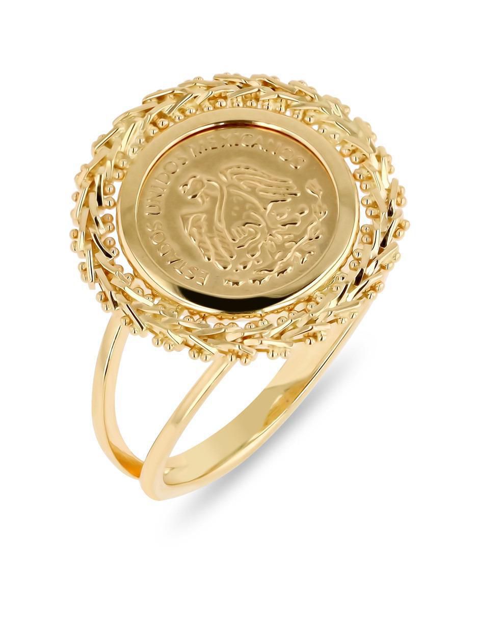 Anillo 14 k de oro amarillo brillante 2