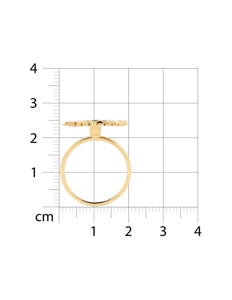 Anillo 14 k de oro amarillo brillante 6