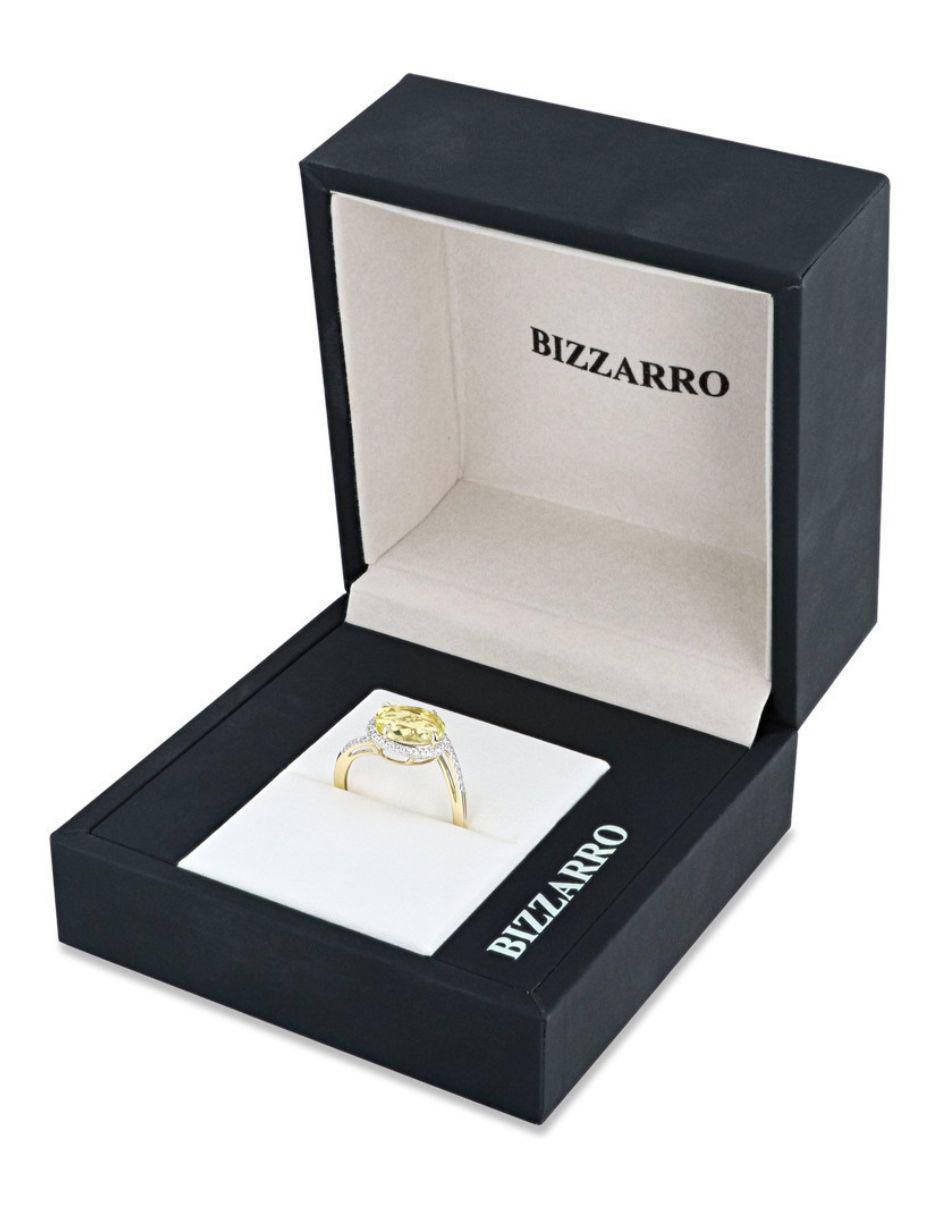 Anillo 14 k de oro amarillo diamante brillante 5