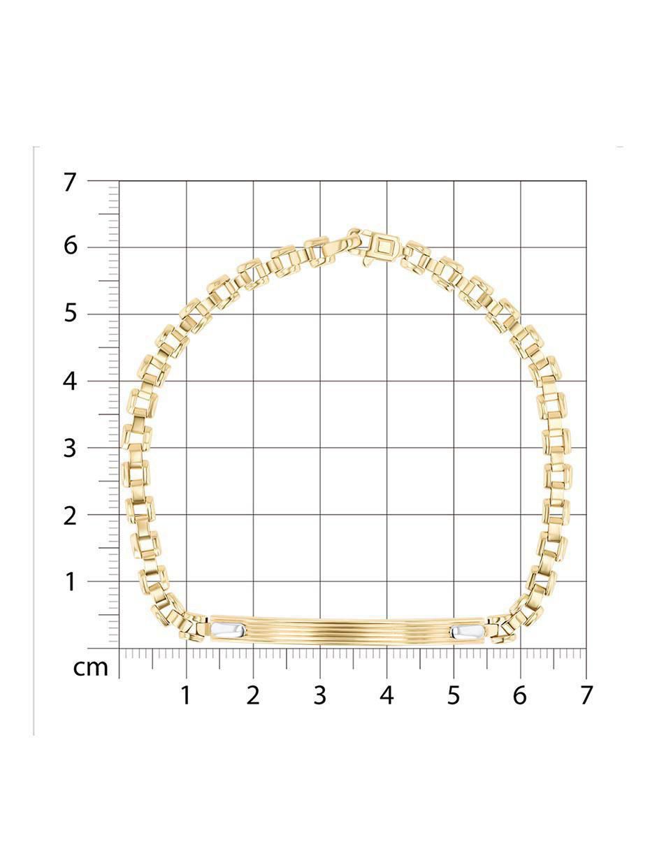 Esclava de oro amarillo 14 K con acabado brillante 5