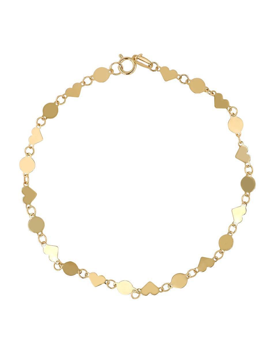 Pulsera de oro amarillo 14 K con acabado brillante Pulsera de oro amarillo 14 K con acabado brillante