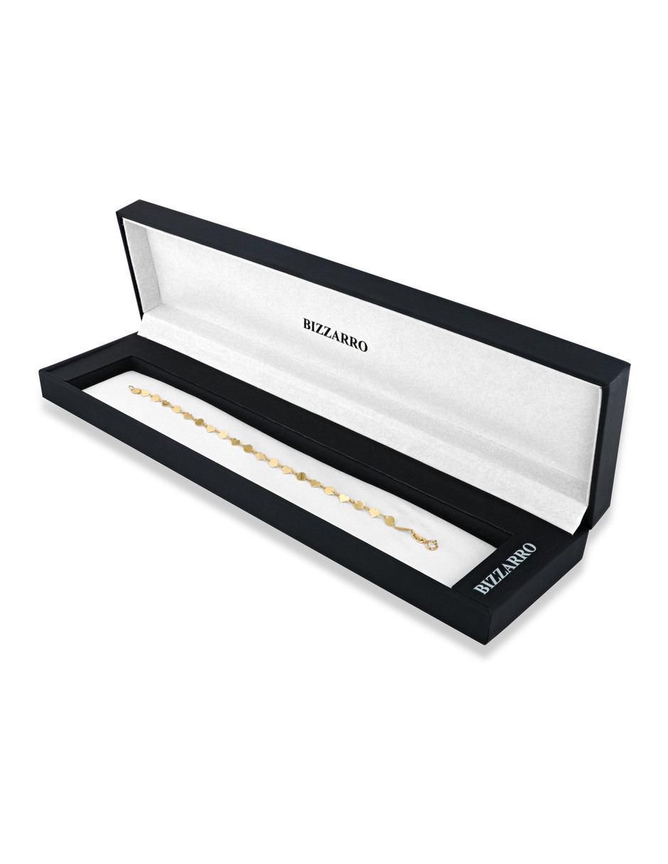 Pulsera de oro amarillo 14 K con acabado brillante 4