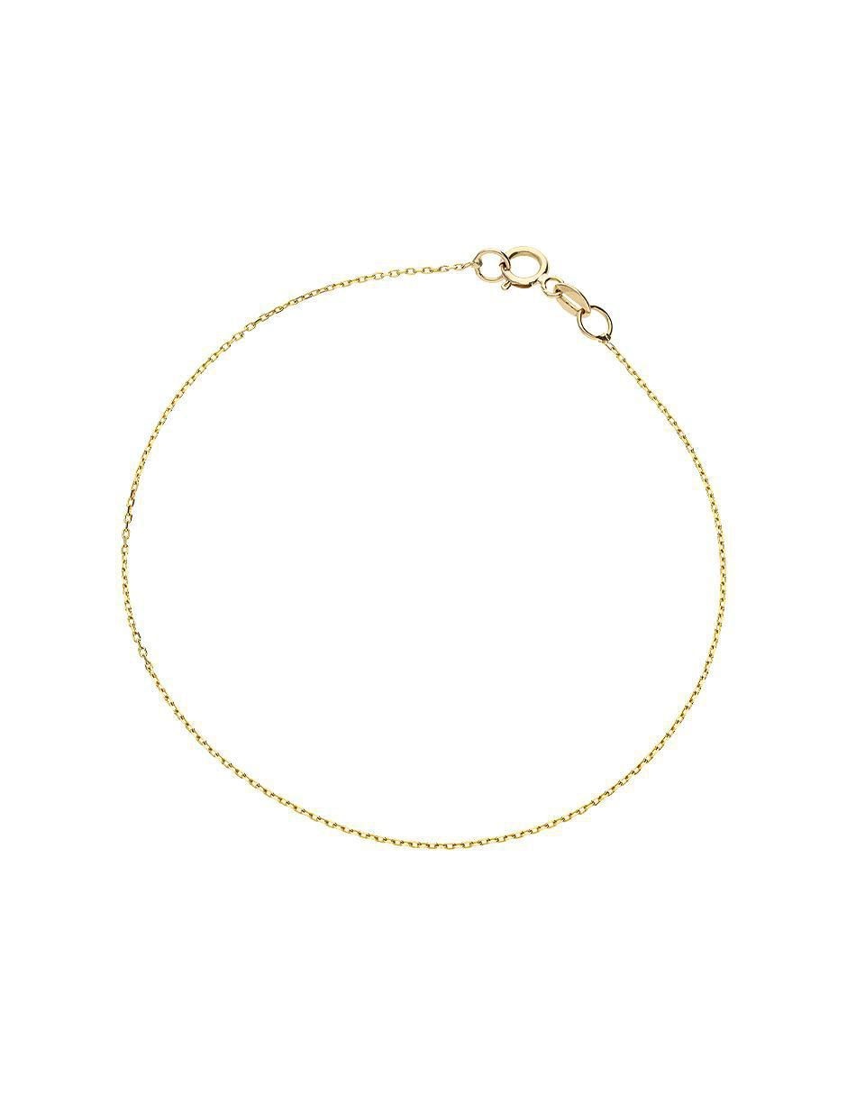 Brazalete de oro 14 k con acabado pulido