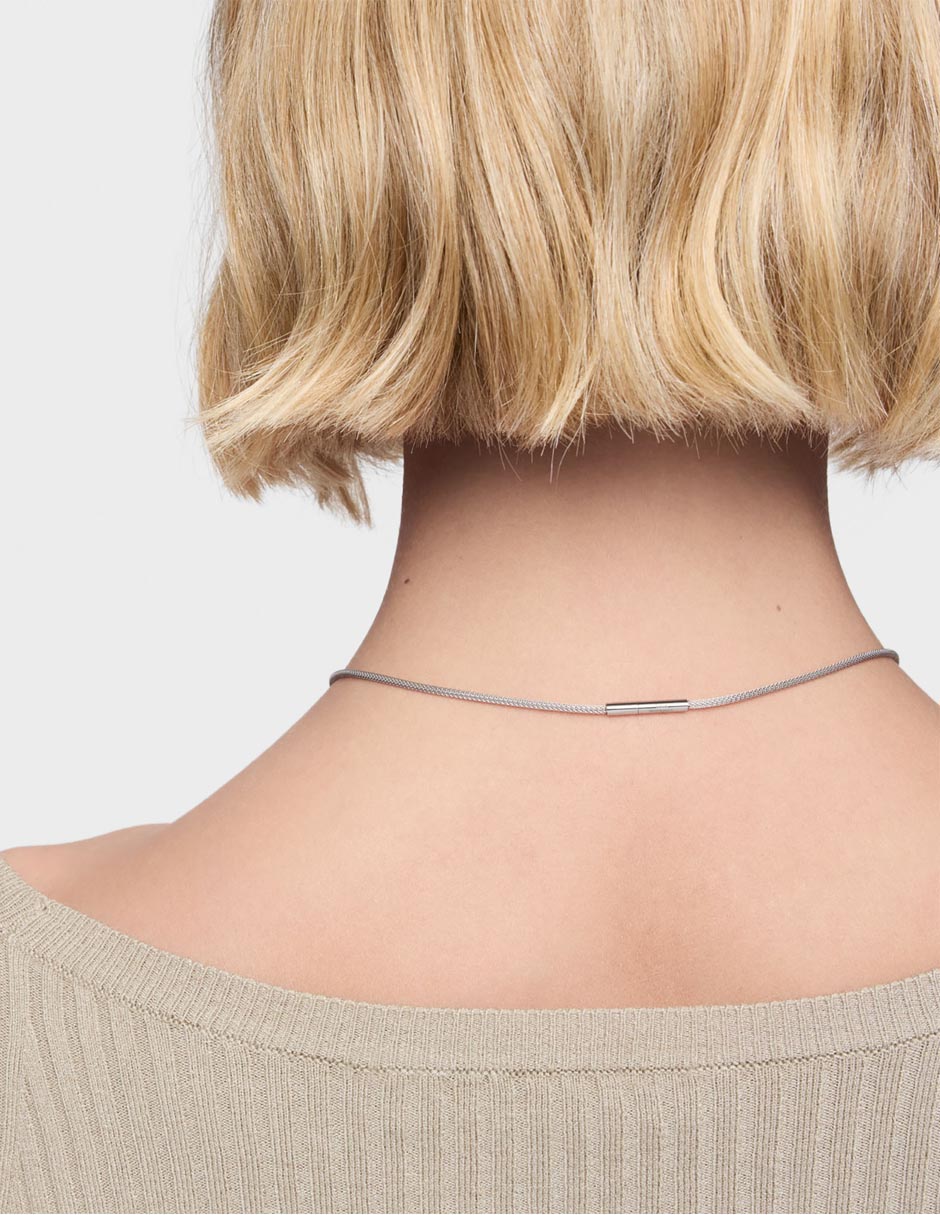 Collar con dije Mesh LGD de oro 14 K 5