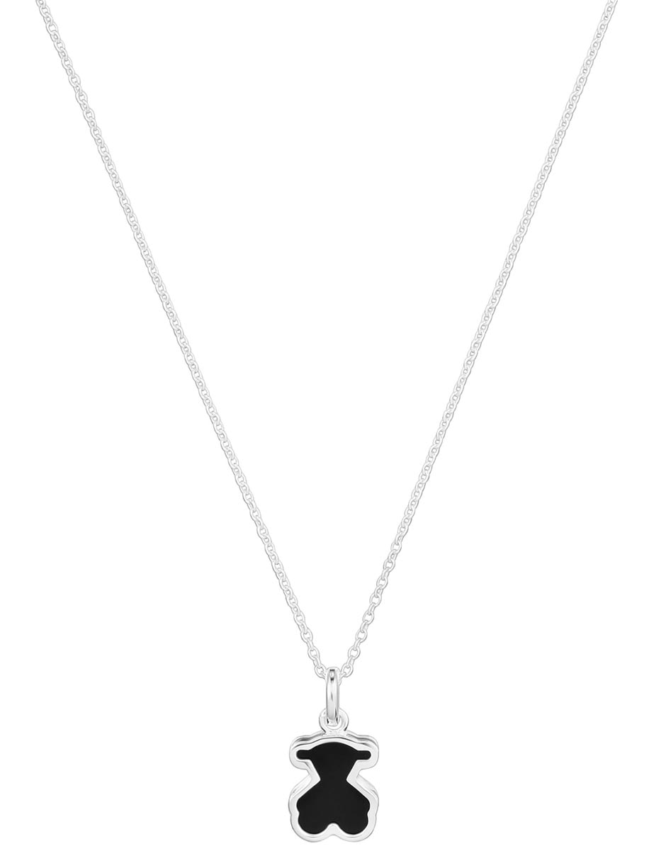 Collar con dije de oso Galaxy de plata P 925 1
