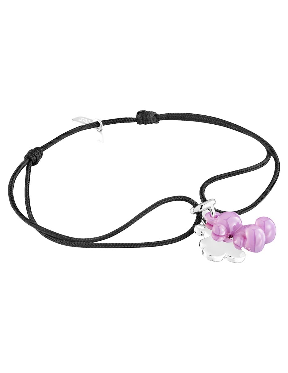 Pulsera de plata con cerámica P 925 Bold Bear con acabado brillante 2