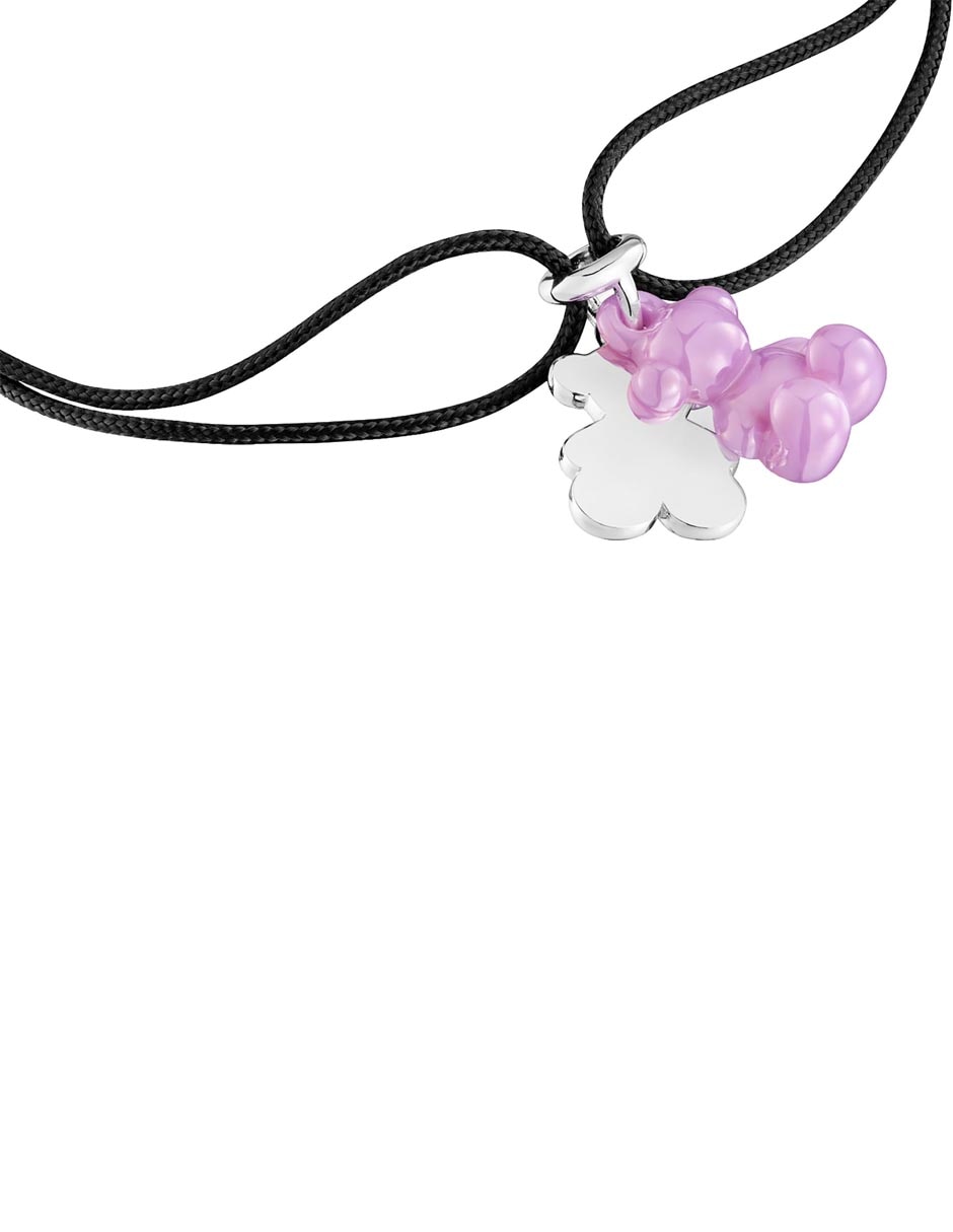 Pulsera de plata con cerámica P 925 Bold Bear con acabado brillante 3
