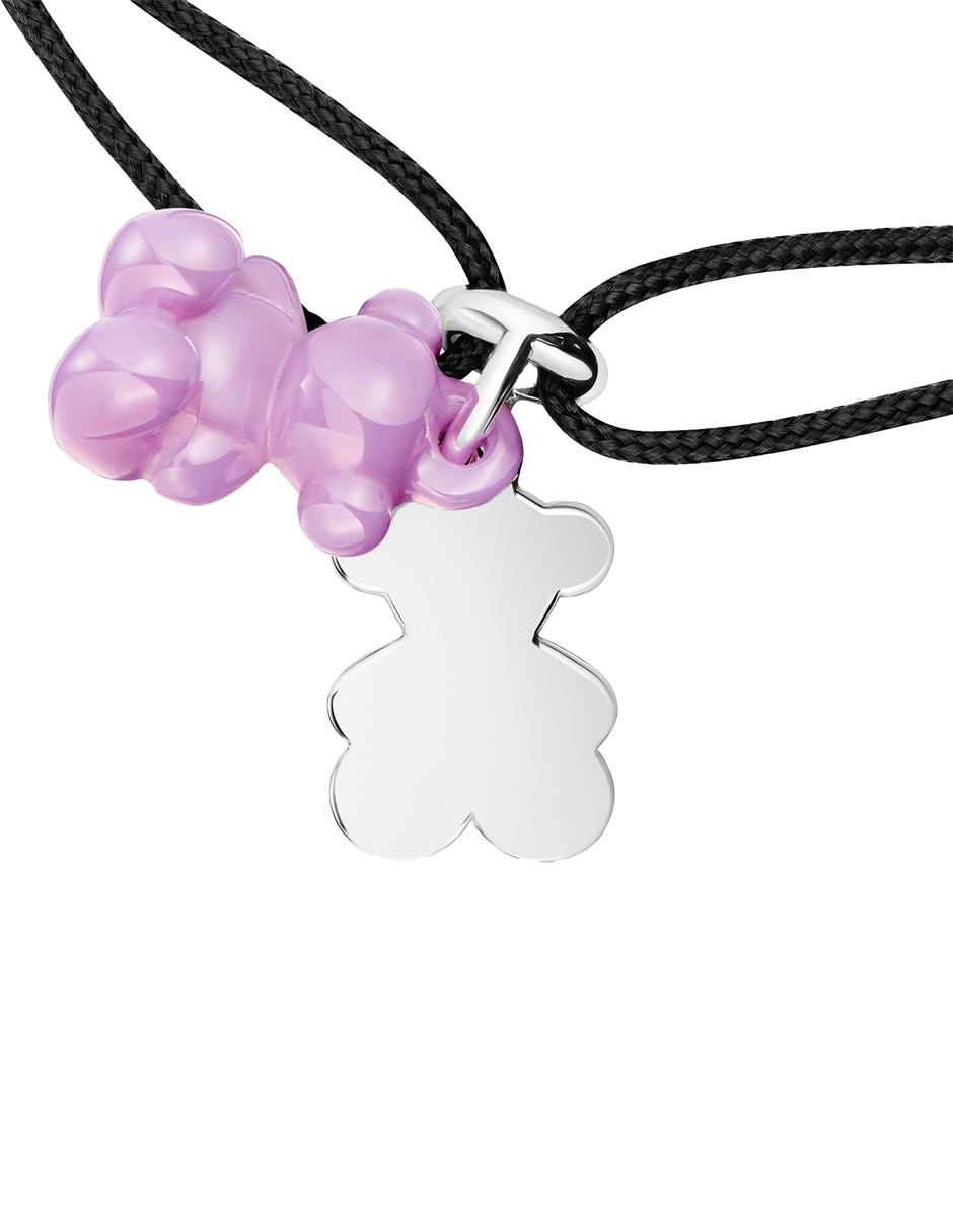 Pulsera de plata con cerámica P 925 Bold Bear con acabado brillante 4