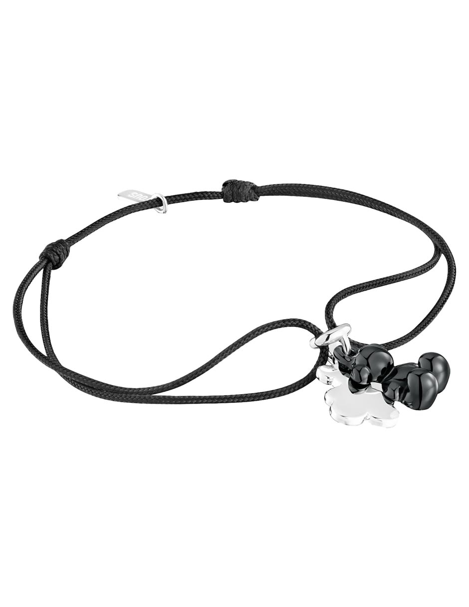 Pulsera de plata con cerámica P 925 Bold Bear con acabado brillante 2